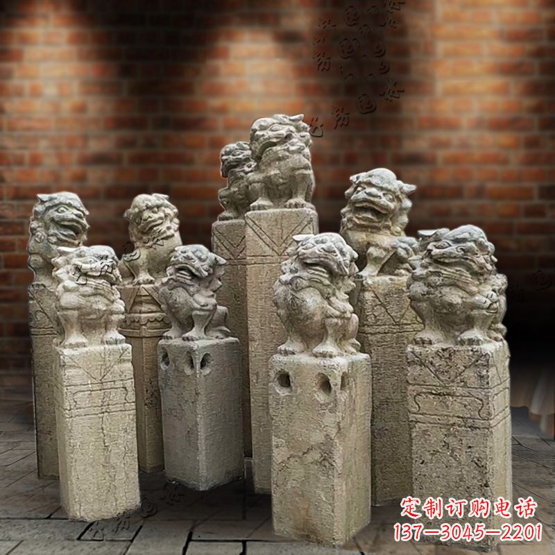 广西仿古栓马雕塑