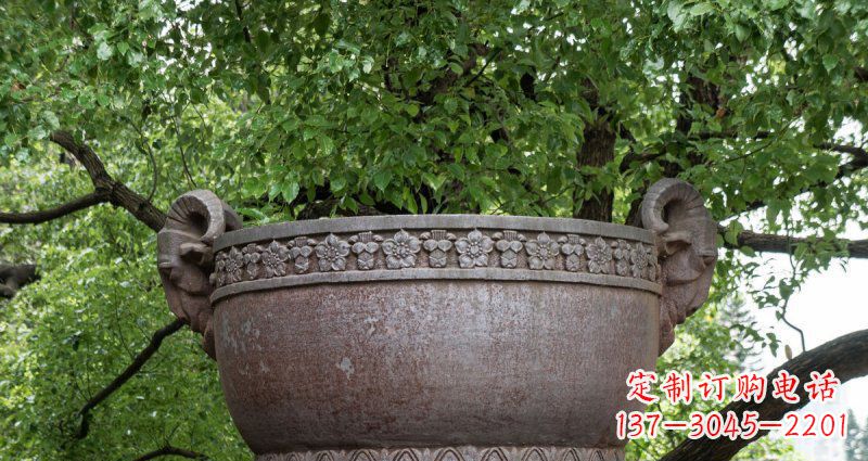 广西中领雕塑仿古水缸铜雕