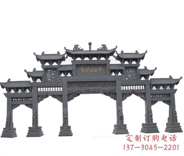 广西产品名称仿古牌坊石雕
