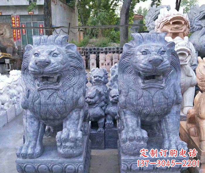 广西仿古西洋欧式石狮子