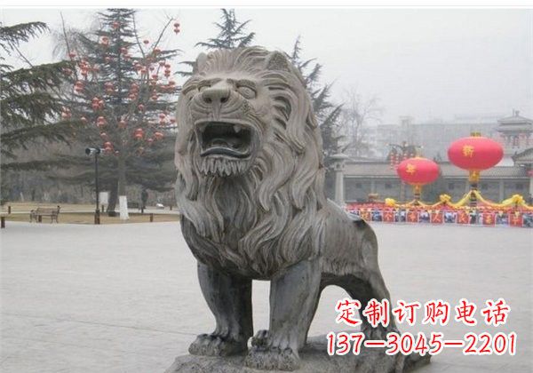 广西仿古西洋狮子石雕