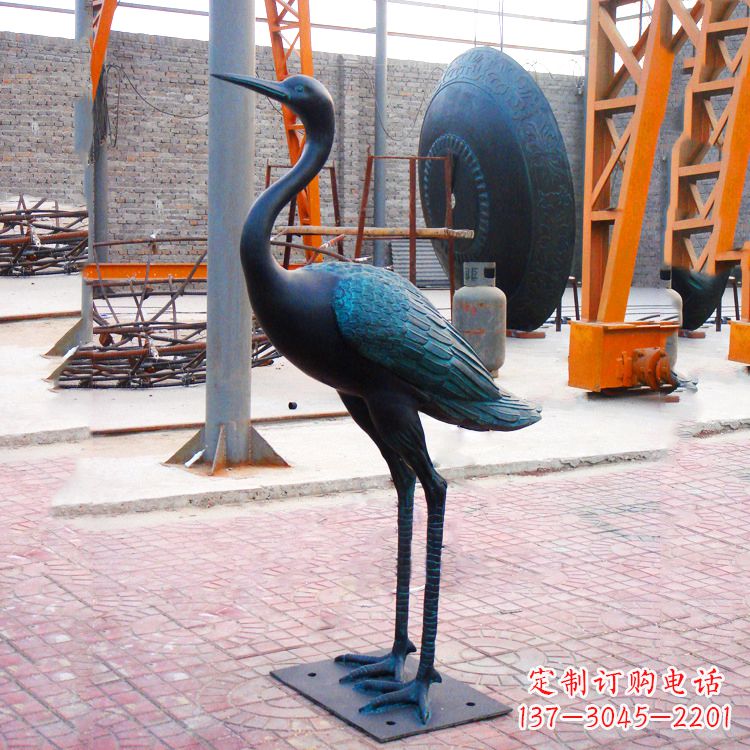 广西仿古仙鹤雕塑