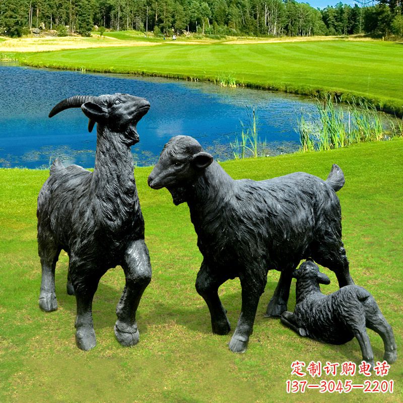 广西 雕刻经典,匠心独具,黑山羊雕塑