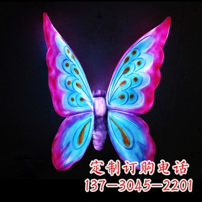 广西完美粉色蝴蝶雕塑