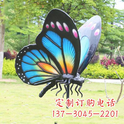 广西蓝蝴蝶雕塑-让你的室内空间焕发生机