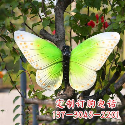 广西浅绿色蝴蝶雕塑