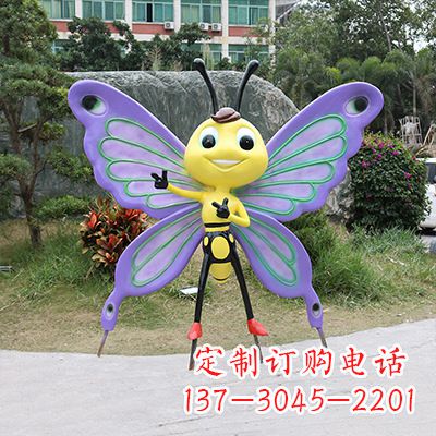 广西仿真蝴蝶雕塑,精致多彩、灵动优雅