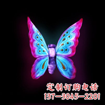 广西仿真蝴蝶_小号粉色发光款37x48x20