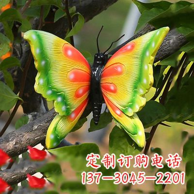 广西仿真蝴蝶_小号黄色款17x17x10