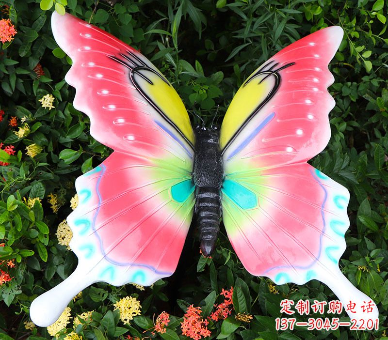 广西豪华蝴蝶彩绘树脂雕塑