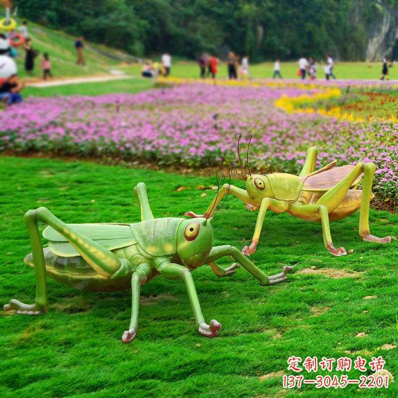 广西精美蝗虫雕塑摆件
