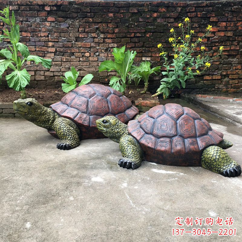 广西精致细腻的乌龟雕塑
