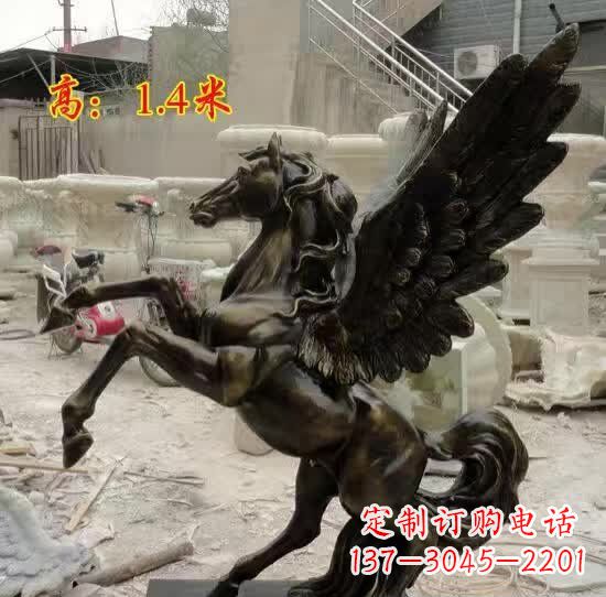 广西飞马动物铜雕定制