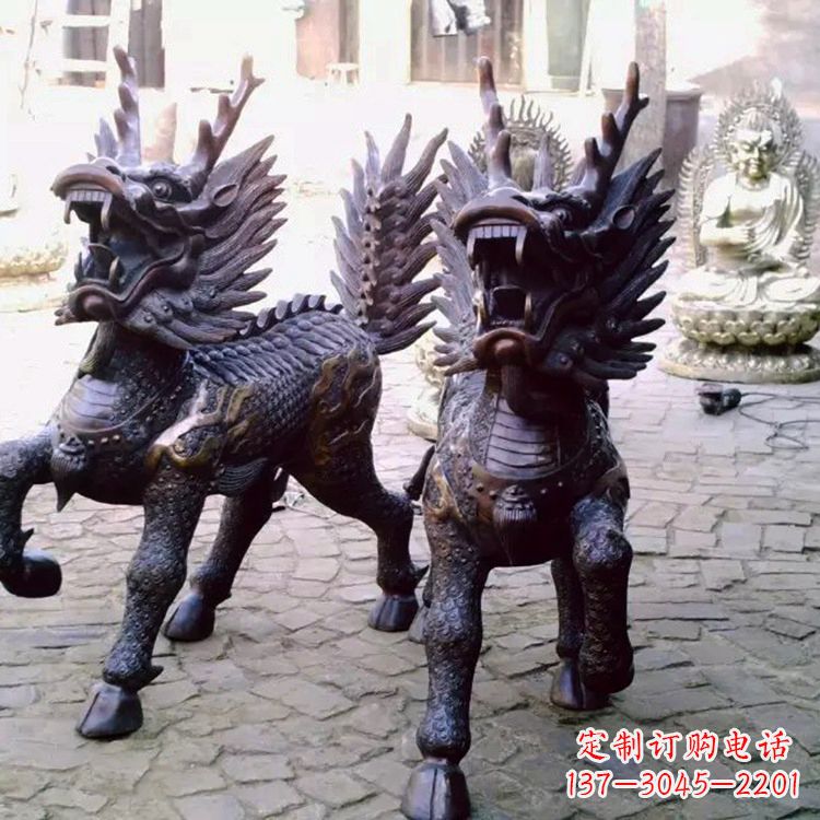 广西麒麟雕塑——标志着繁荣与和谐的象征