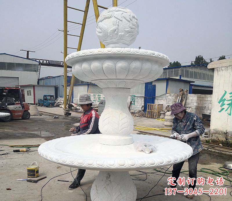 广西风水球喷泉石雕塑