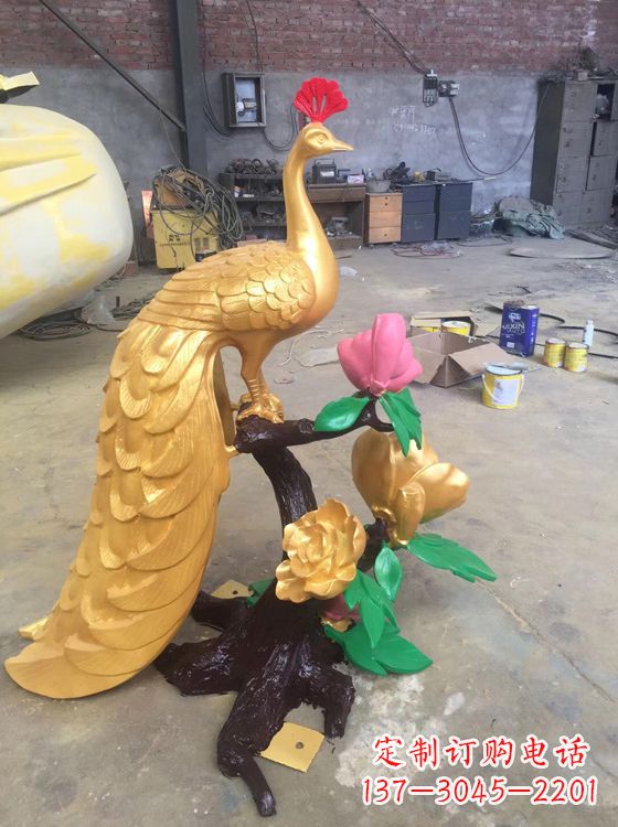 广西凤凰雕塑城市景观园林神兽百鸟之王铜雕