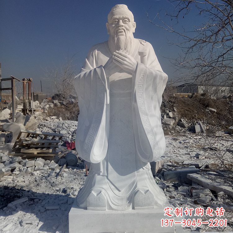 广西夫子庙孔子青铜雕像