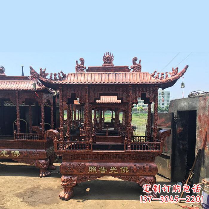 广西精美铜香炉雕塑