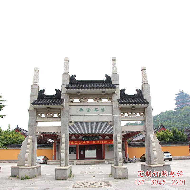 广西佛教景区石牌坊