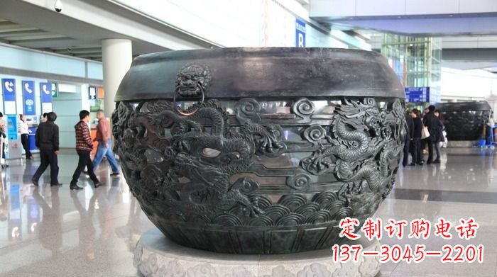 广西浮雕水缸龙广场景观雕塑