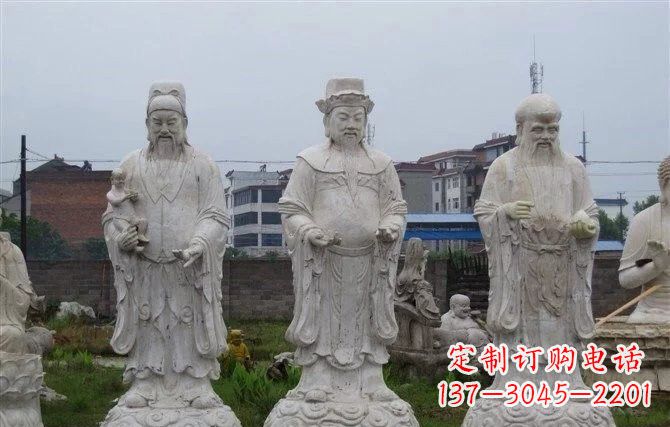 广西福禄寿神像石雕定制服务