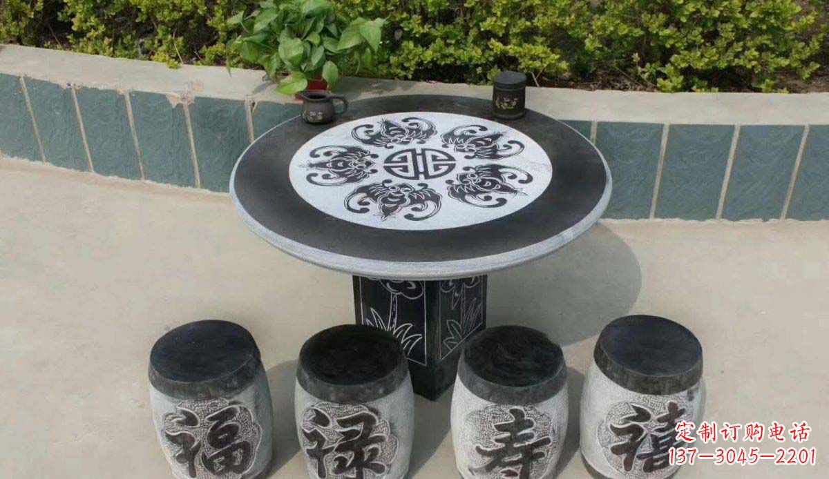 广西传统工艺福禄寿喜雕塑