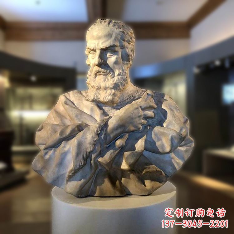 广西伽利略头像雕塑--精致定制