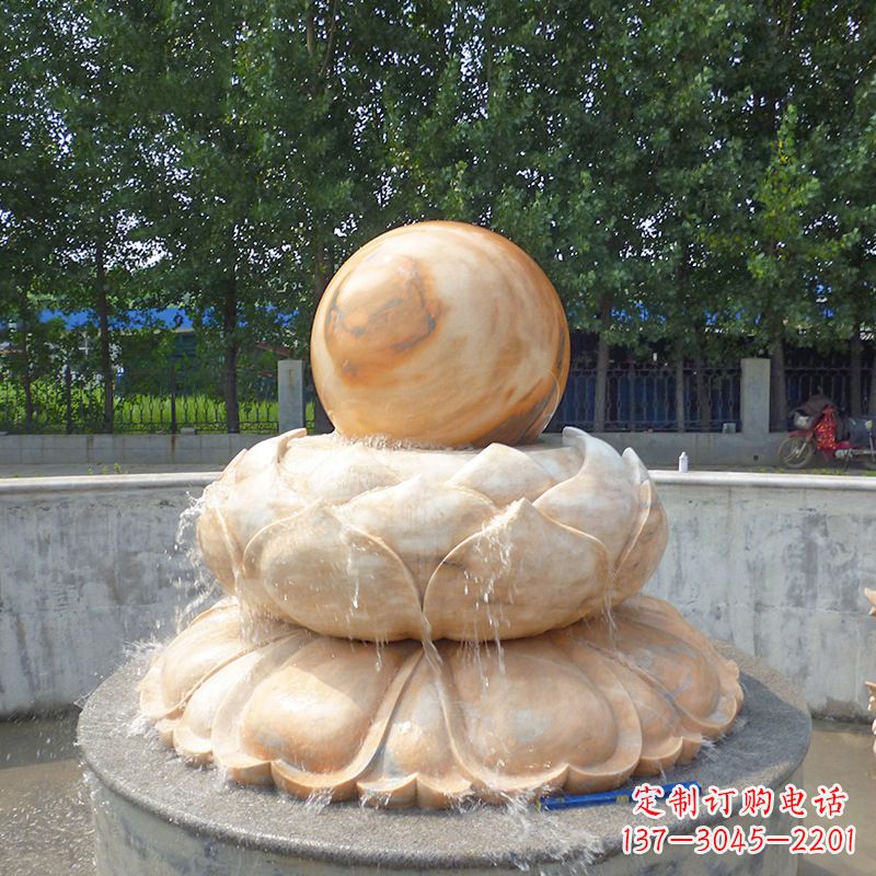 广西高档石制风水球雕塑让您的空间充满风水之力