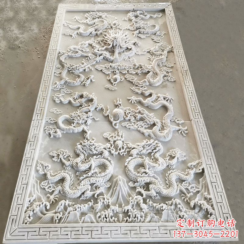 广西九龙壁装饰高浮雕雕塑