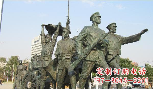 广西纪念革命先烈的战士雕塑