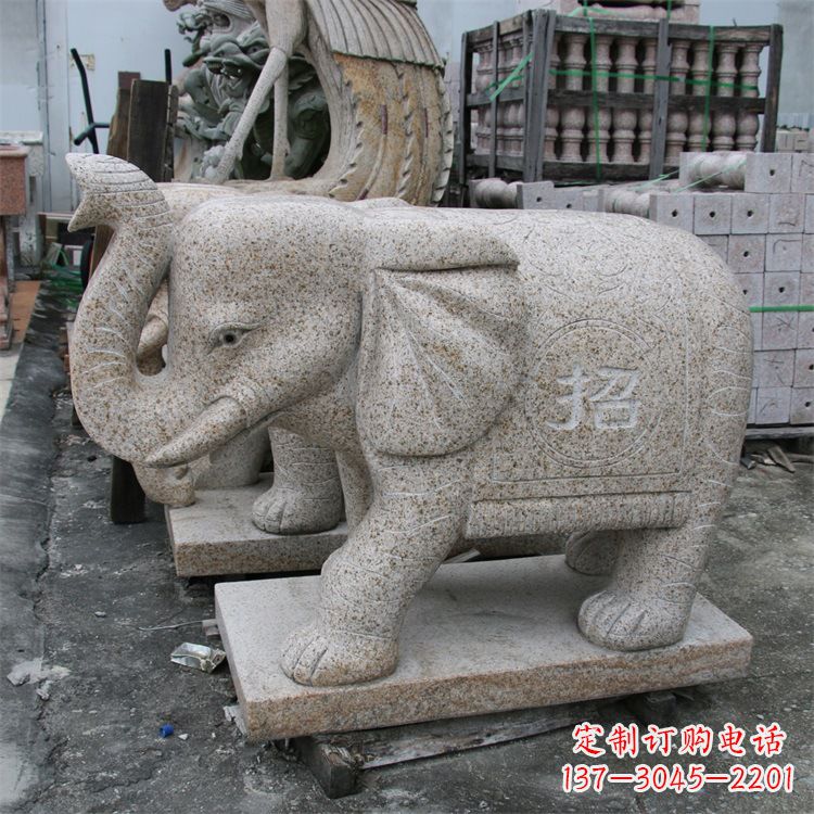 广西唯美大象雕塑
