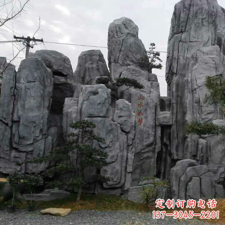 广西公园GRC塑石假山塑石