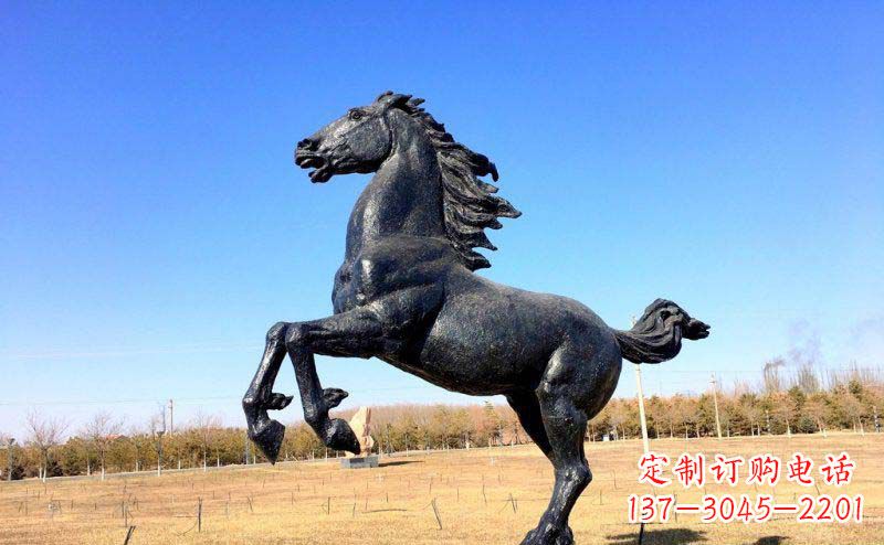 广西精美铜雕奔马动物雕塑