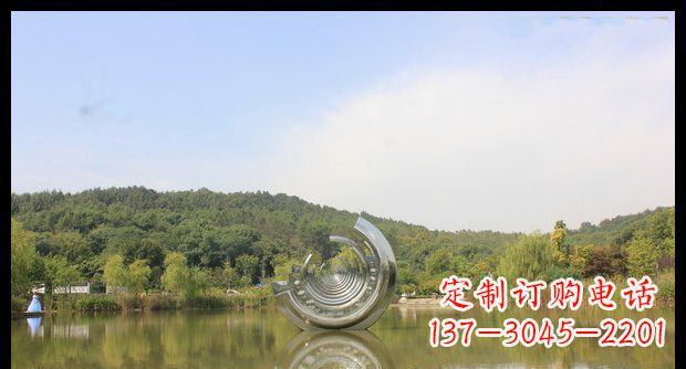广西不锈钢圆环景观雕塑