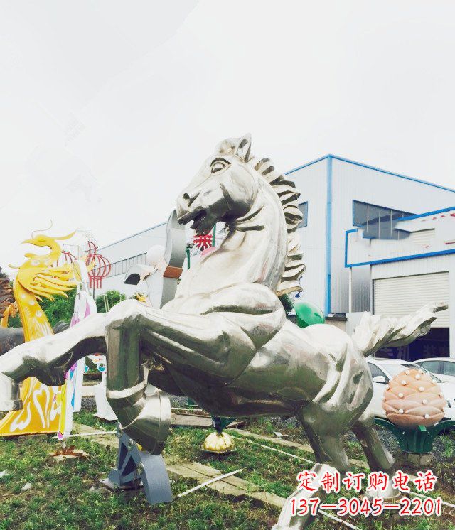 广西产品名称优雅的不锈钢雕塑——奔马