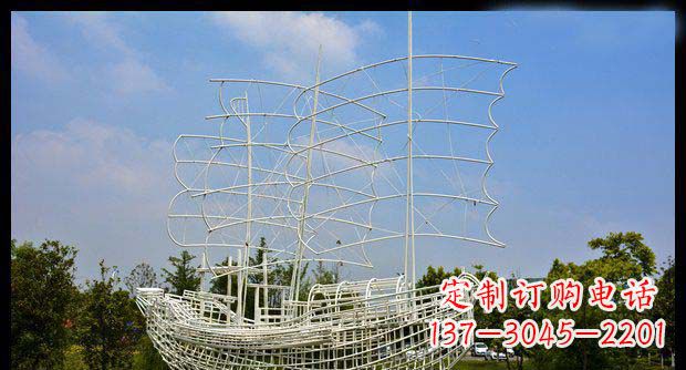 广西唯美不锈钢帆船雕塑