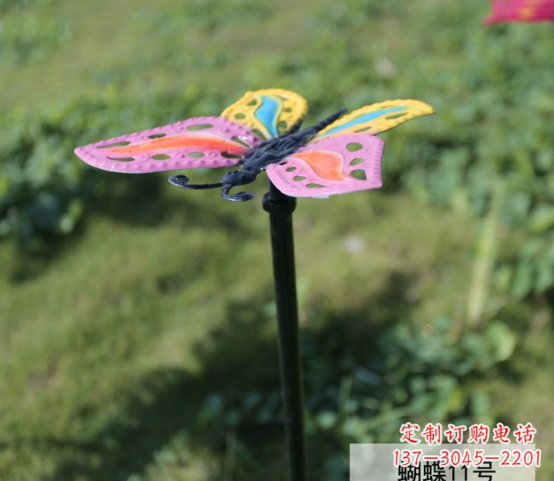 广西个性化不锈钢彩色蝴蝶雕塑