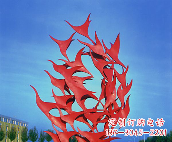 广西立体不锈钢大雁雕塑