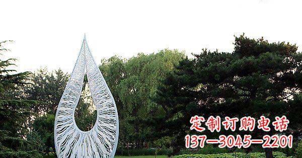 广西精美水滴不锈钢雕塑