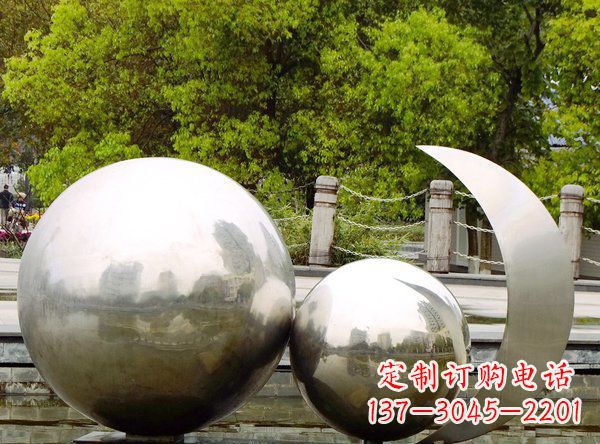 广西别出心裁不锈钢地球雕塑