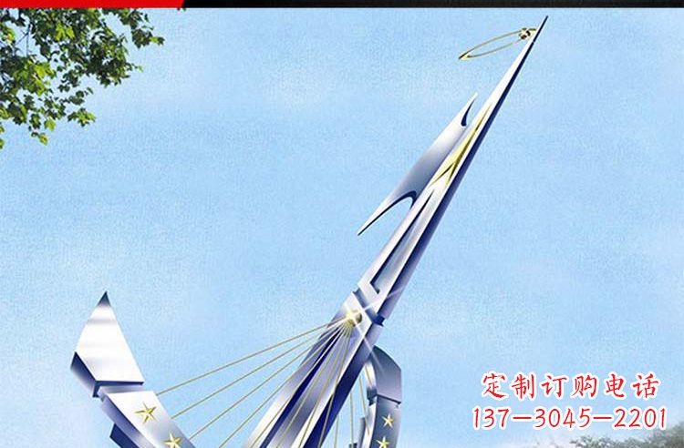 广西古典高雅不锈钢帆船雕塑
