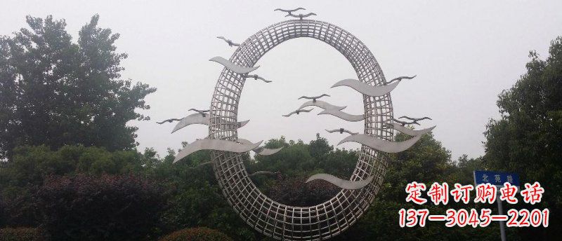 广西抒情海鸥雕塑