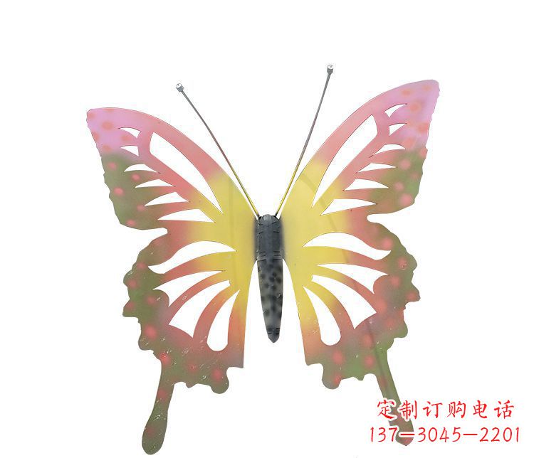 广西梦幻缤纷不锈钢蝴蝶摆件雕塑