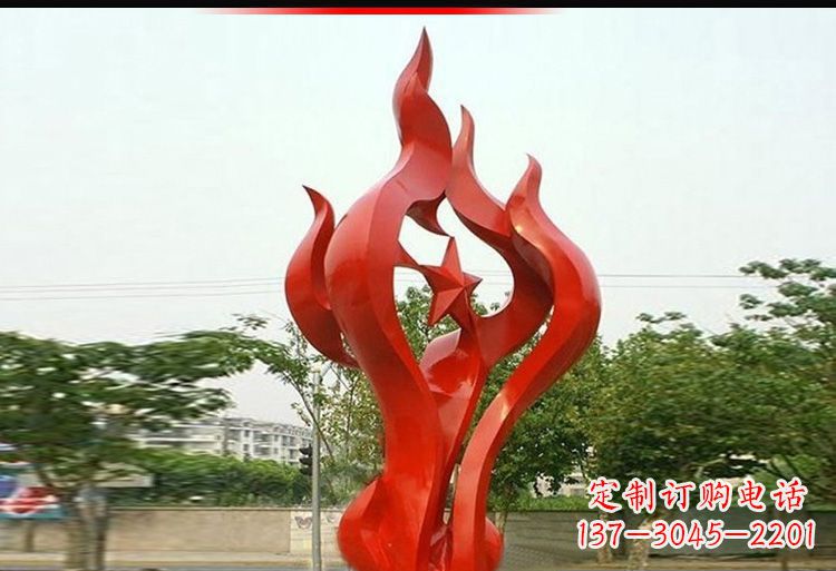 广西 不锈钢火炬雕塑-美轮美奂