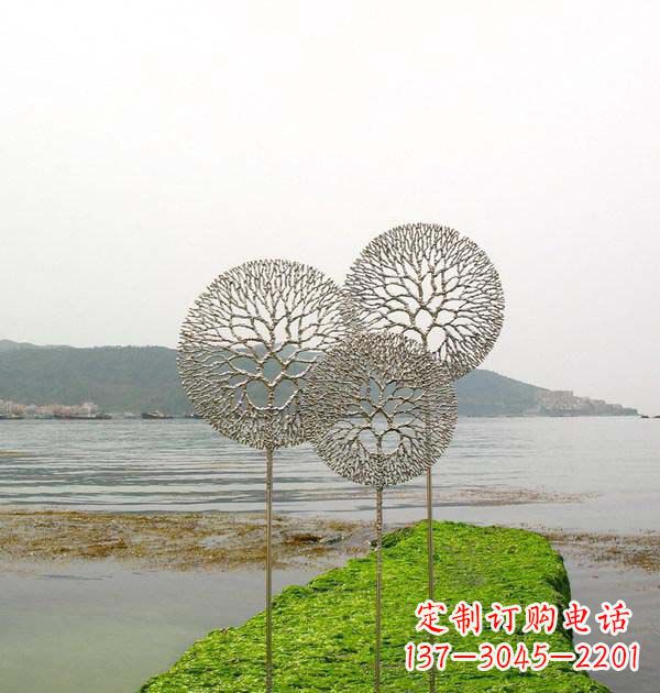 广西 迷人的不锈钢蒲公英雕塑