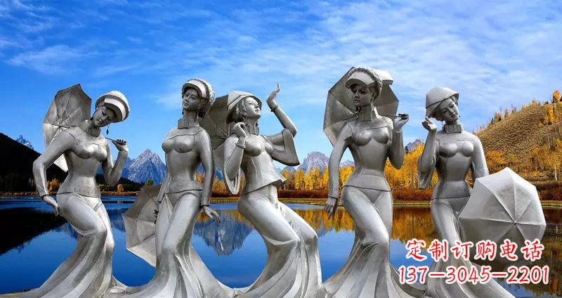 广西现代少女雕塑