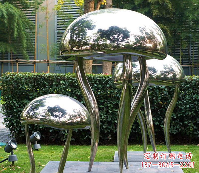 广西艺术水母不锈钢雕塑