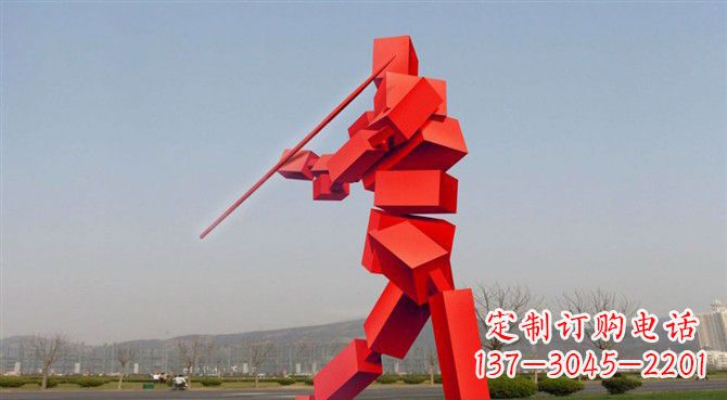 广西定制不锈钢标枪雕塑