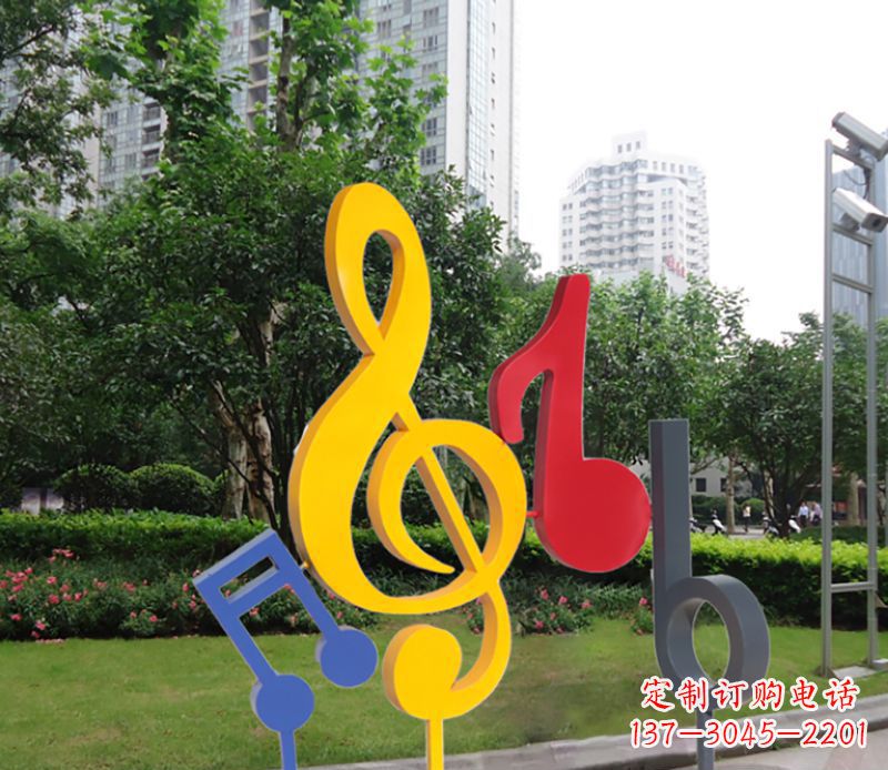 广西不锈钢音符雕塑-引领您的心情旋律