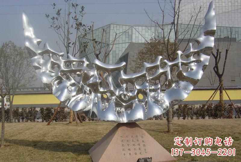 广西新款不锈钢月亮景观雕塑